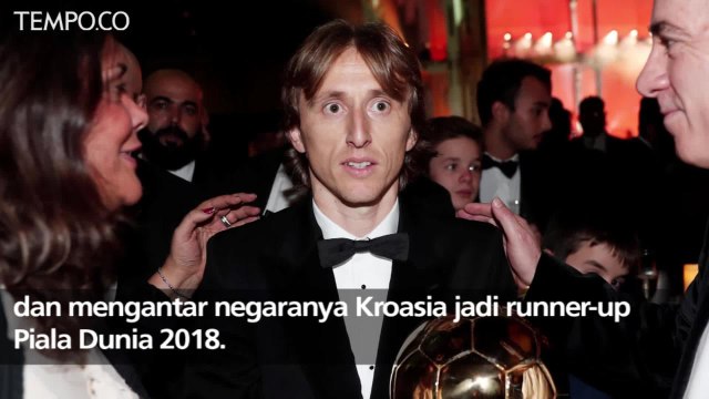 Pemain Real Madrid, Luka Modric Raih Ballon d'Or 2018