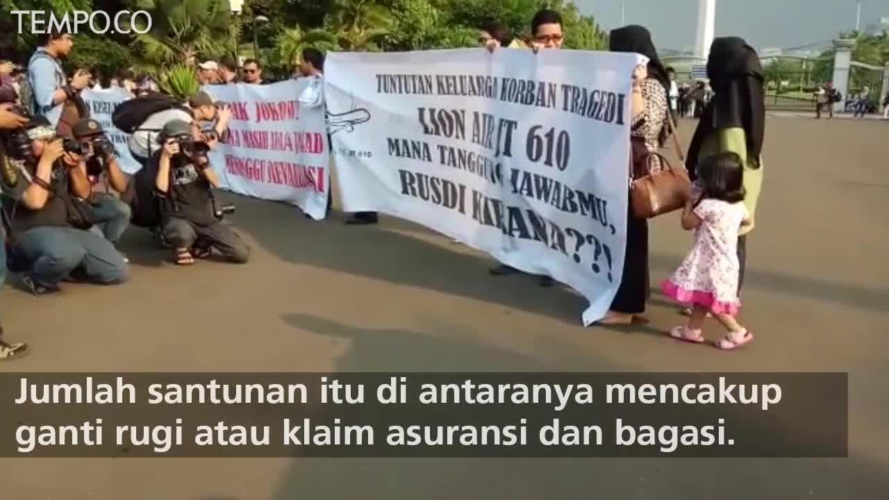 64 Korban Lion Air JT610 Belum Teridentifikasi, Keluarga Gelar Aksi di Depan Istana