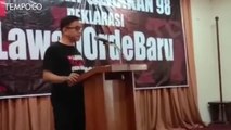 Aktivis Gerakan 98 Deklarasi Lawan Orde Baru