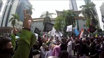 Solidaritas untuk Muslim Uighur, Massa Kecam Pemerintah Cina
