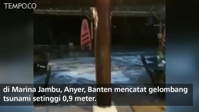 Erupsi Gunung Anak Krakatau Diduga Penyebab Tsunami Pantai Anyer