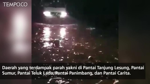 Tsunami Terjang Selat Sunda, 40 Orang Meninggal Dunia
