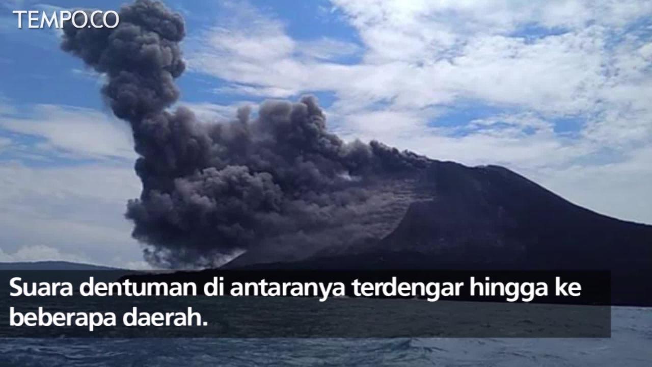 Dentuman Erupsi Gunung Anak Krakatau Terdengar Hingga Sumsel