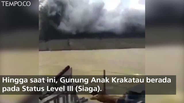 Detik-detik Meletusnya Gunung Anak Krakatau
