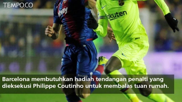 Copa Del Rey: Barcelona Bertekuk Lutut Kontra Levante