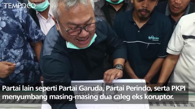 KPU Rilis Daftar Caleg Eks Koruptor, Terbanyak dari Partai Ini