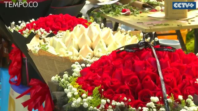 Hari Valentine, Bisnis Bunga Laris Manis