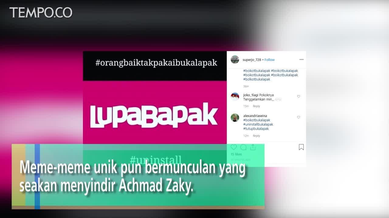 Begini Meme-meme Lupabapak untuk Achmad Zaky Bukalapak