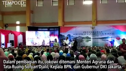 Nasihat Jokowi, Jangan Gadaikan Sertifikat untuk Gaya Hidup
