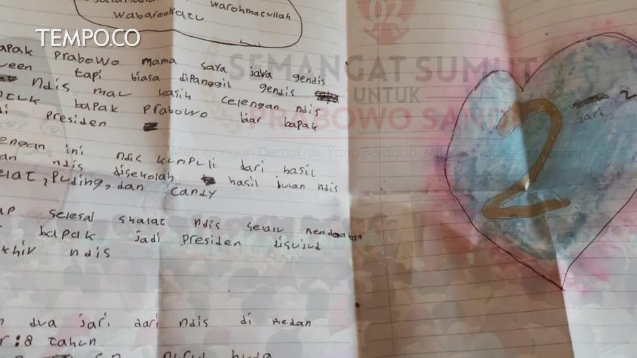 Surat Cinta dan Celengan Gendis Queen untuk Prabowo