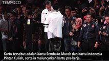 Program Baru Jokowi, Tiga Kartu Sakti