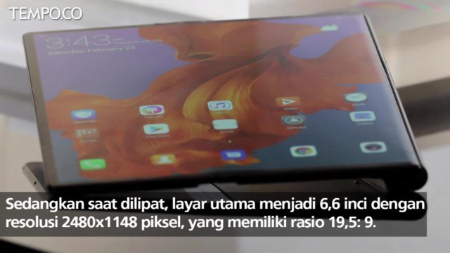 Huawei Hadirkan Mate X, Ponsel Lipat Pesaing Galaxy Fold