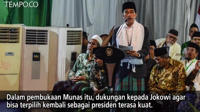 Di Munas Ulama NU, Jokowi Didoakan Jadi Presiden Lagi