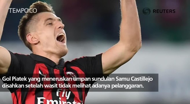 Gol Krzysztof Piatek Buat AC Milan Ungguli Chievo