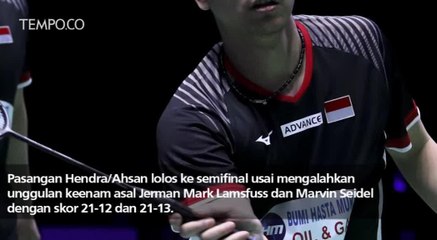 Ganda Putra Indonesia Melaju ke Semifinal All England 2019