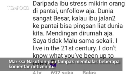 Dihujat Netizen, Ini Curhatan Marissa Nasution