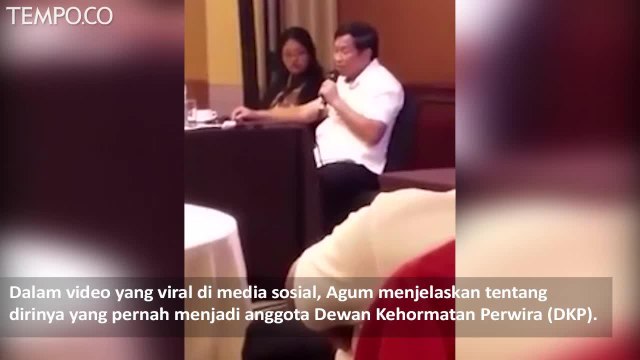 Video Agum Gumelar soal Prabowo Dipecat dari TNI, Ini Respons BPN