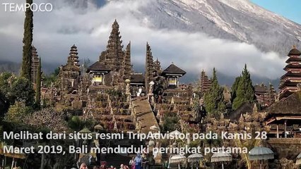 Bali Jadi Destinasi Terbaik se-Asia 2019 Kalahkan Phuket