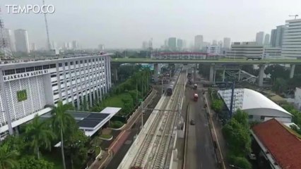 Video Drone: 1 April MRT Jakarta Beroperasi Secara Komersil