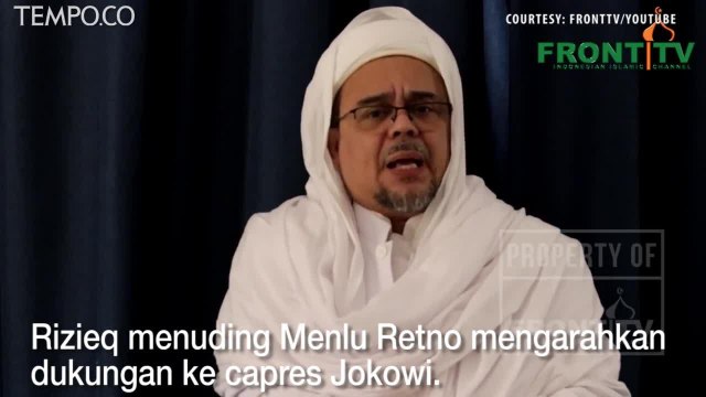 Kemenlu Bantah Rizieq Shihab soal Kunjungan Menlu Retno ke KJRI Jeddah