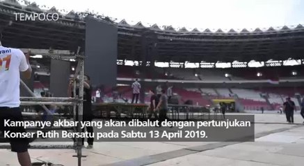 Persiapan Konser Putih Bersatu di GBK