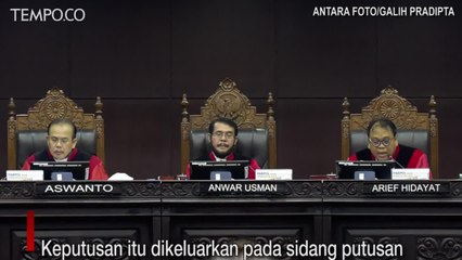 Mahkamah Konstitusi Melarang Hitung Cepat Digelar Sejak Pagi