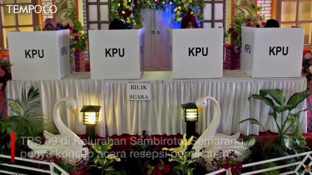 TPS Unik di Sejumlah Daerah Tarik Minat Warga Agar Tak Golput