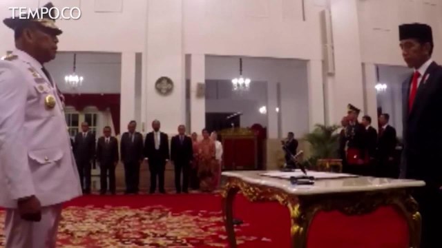 Jokowi Lantik Eks Dankor Brimob jadi Gubernur Maluku