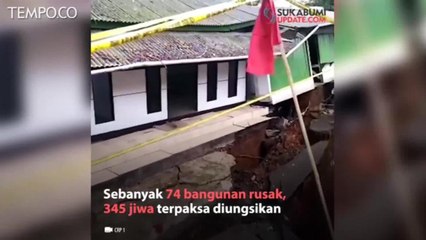 Pergerakan Tanah di Sukabumi, Rusak Rumah, Jalan, dan Sawah