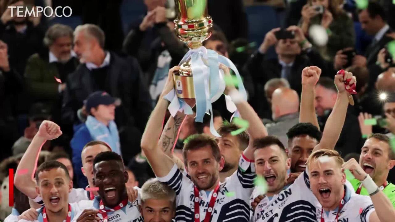 Taklukkan Atalanta, Lazio Juarai Coppa Italia Ketujuh Kalinya