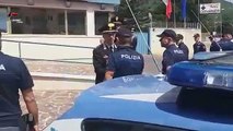 L'Aquila - Carabiniere ucciso, Polizia rende omaggio al vicebrigadiere Cerciello Rega (29.07.19)