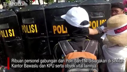 Demo 22 Mei, Massa Masih Bertahan hingga Selasa Malam