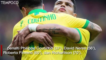 Brasil Pesta 7 Gol ke Gawang Honduras Tanpa Neymar