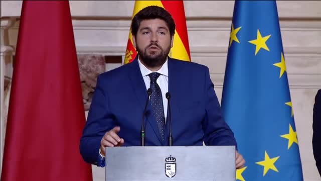 López Miras ofrece un gobierno sólido que garantice a Murcia un futuro de progreso, esperanza y concordia