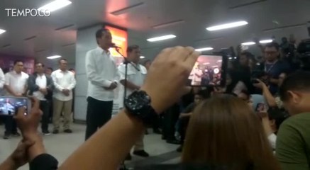 Pertemuan Jokowi dan Prabowo Subianto di MRT