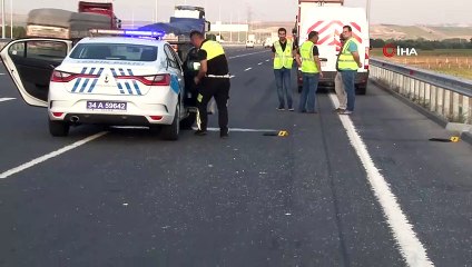 Çatalca'daki talihsiz kazada kamyon şoförü feci şekilde can verdi