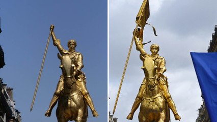 La statue de Jeanne d'Arc vandalisée, vrai ou faux ?