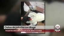 Encuentran droga adentro de muñecos de peluche en CdMx