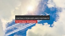 Contrails From Airplanes Add To Global Warming