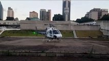 Paciente com insuficiência renal é transportado pelo helicóptero do Consamu