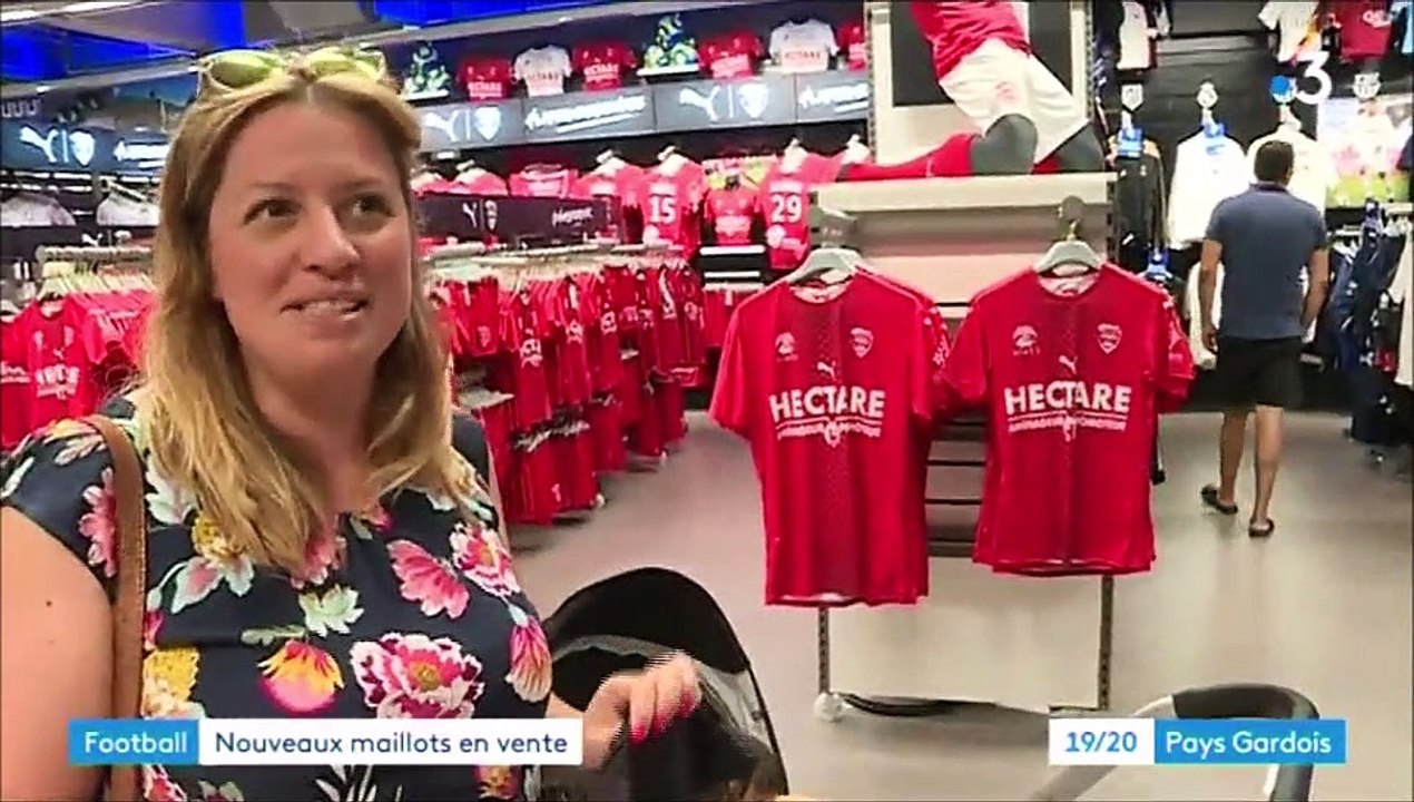 Le nouveau maillot du Nîmes Olympique saison 2019 2020