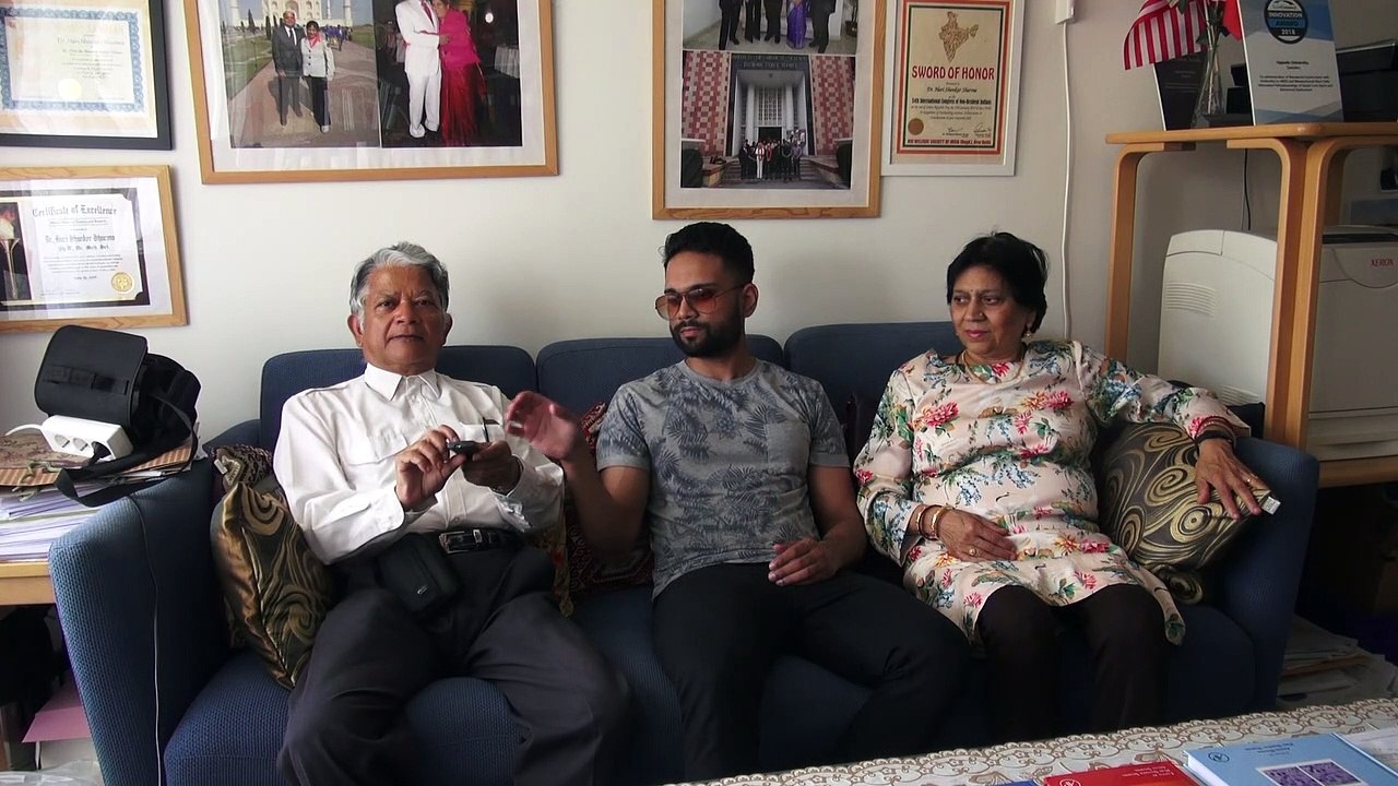 BDMV-81 Aruna, Suraj & Hari Sharma at Frödingsgatan Uppsala Home Jul 28, 2019