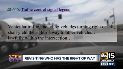 U-turn or right on red: who has the right of way?