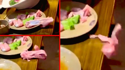 Raw chicken jumps off plate:இறந்த பிறகும் தட்டில் இருந்து குதித்த Chicken