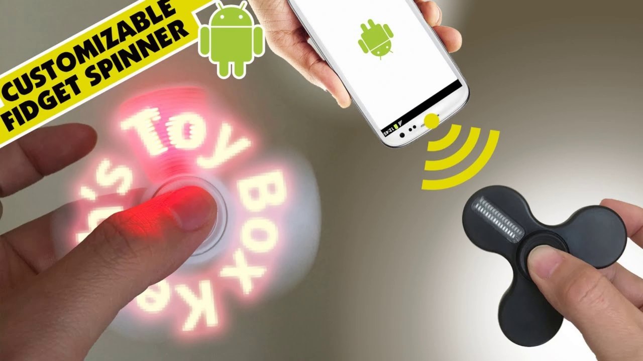 Fidget Spinner DIY Customizable LED Flash Words Hand Bestorx Technology || Keiths Toy Box