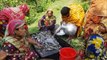 450 Climbing Perch Fish Cutting & Cooking By 15 Women For Whole Village Peoples