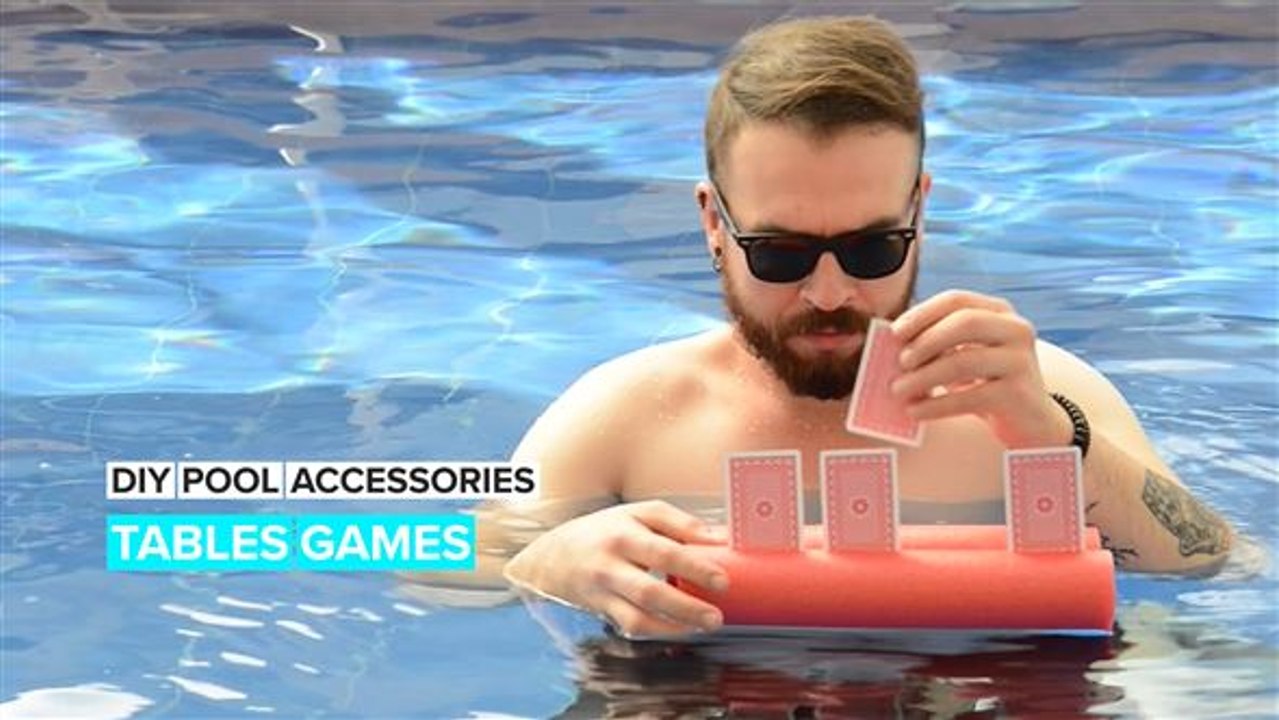 DIY Pool Accessories: Table Games in the Water