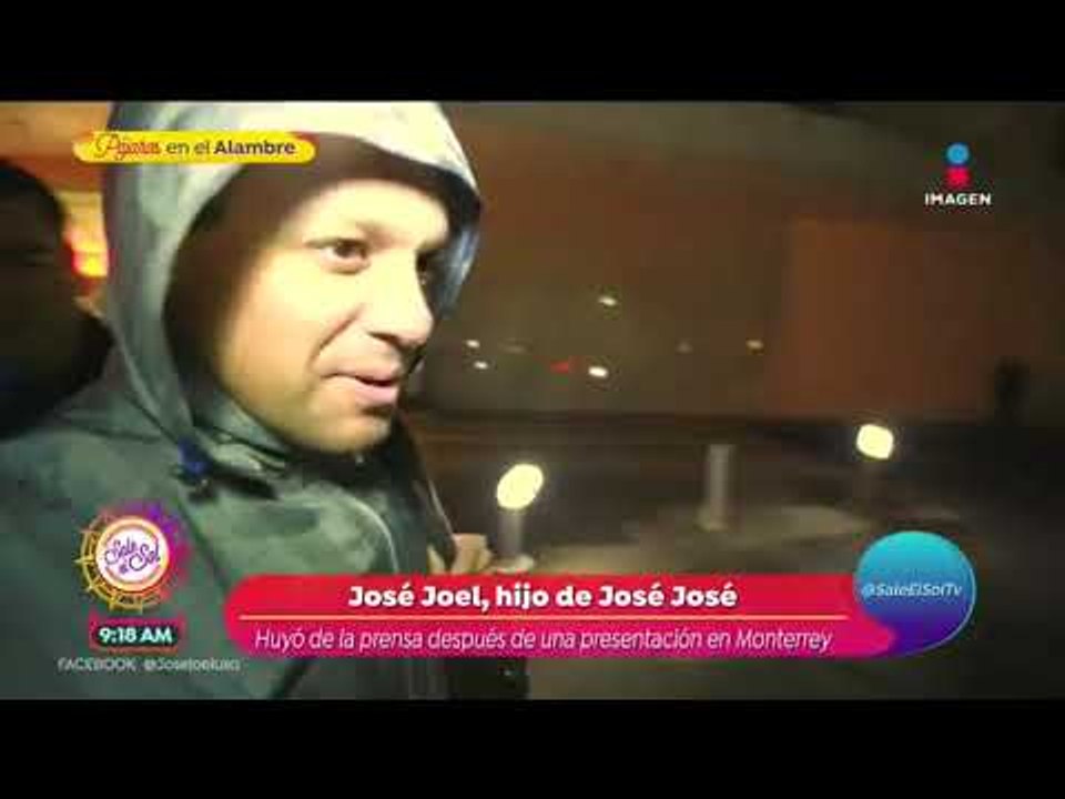 José Joel huyó de la prensa al ser cuestionado por su papá José José | Sale el Sol