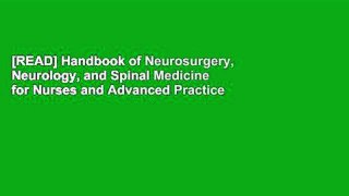 [READ] Handbook of Neurosurgery, Neurology, and Spinal Medicine for Nurses and Advanced Practice