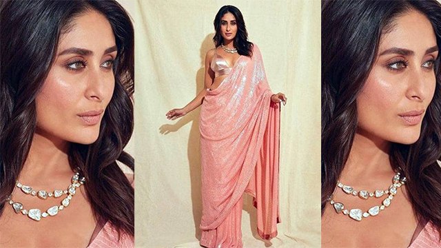 Kareena Kapoor Khan looks fabulous in pink saree; Check out here | Boldsky